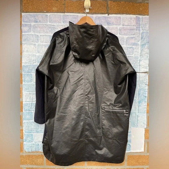 PRET POUR PARTIR WOOL WATERPROOF FABRIC MIX NYMPHEA COAT SIZE 38 /8 - Picture 7 of 13